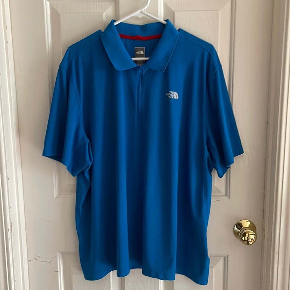 The north face CoolMax men’s zip polo